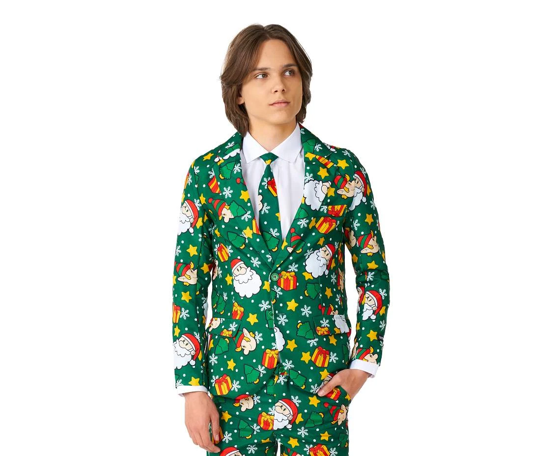 Suit BOYS Santa Elves Green, size EU122/128-134/140 (M)